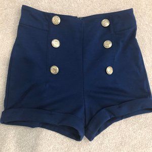 High Waisted Sailor Shorts